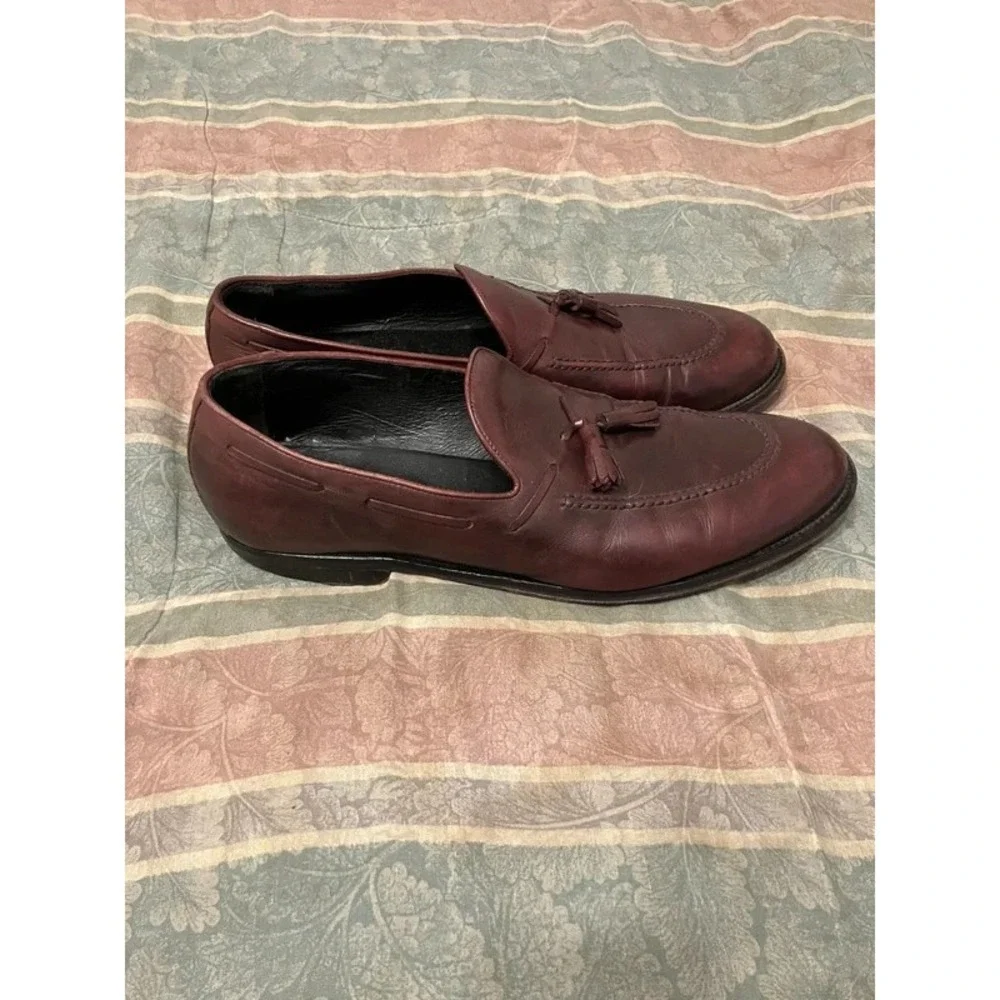 Brooks Brothers 1818 Brown Leather Penny Loafers Shoes 12 Italy Old Money Good